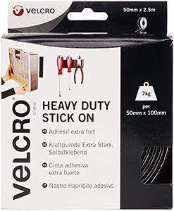 VELCRO Brand Cinta adhesiva extra fuerte 50mm x 2.5m Negro