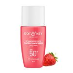 Dot & Key Strawberry Dew Tinted Sunscreen SPF 50+ Pa++++ - 01 Porcelain | Protection Against UA/UB | Broad Spectrum, Water & Sweat resistant | For All Skin Types | 50ml