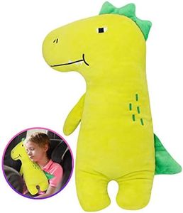 Farochy Car Pillow for Kids - Dinosaur Seat Belt Cover, Car Seat Belt Pillow Kids Car Seatbelt Covers, Vehicle Shoulder Pads, Seatbelt Cushion for Kids, Seat Strap Pillows Kids (Dinosaur)