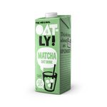 Oatly Matcha Oat Milk 1L | Plant-Based Matcha Oat Drink | Dairy-Free Vegan Oat Milk Beverage | Smooth Green Tea Flavour