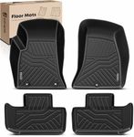 YHTAUTO Automotive All Weather Floor Mats Compatible with Dodge Challenger 2011-2023 RWD Car Mats Custom Fit TPE Floor Liners Front & Back Seat, Black, Set of 4