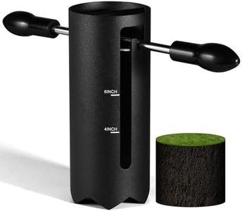 ZHDD Golf Hole Cutter - 4" & 6" Portable Golf Cup Cutter Kit with Detachable Handle for Backyard Putting Green, Lawn & Garden Practice