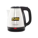 Cadlec Aquanix 1.8 Litre Electric Kettle with Stainless Steel Body | Automatic Cut-Off | Cool-Touch Handle & Lid | Multi-Use for Tea, Coffee, Noodles | 1500W | 2-Year Warranty
