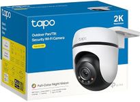 TP-Link Tapo 2K QHD Pan/Tilt Outdoor Wired Security Wi-Fi Camera, 360° Visual Coverage, Full-Color Night Vision Up to 98ft, Smart Motion Tracking, Person Detection,Physical Privacy Mode(Tapo C510W)