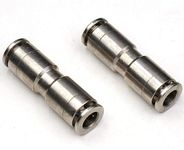 6mm Union Straight Push to connect fittings Stainless Steel Pneumatic Push Connectors,CEKER 6mm x 6mm Tube Quick Connect Fittings Air Line Fittings for 6mm Tube 2Pack