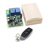 433MHz DC 12V 2CH CHANNEL WIRELESS RF REMOTE CONTROL SWITCH TRANSMITTER RECEIVER 10A RELAY