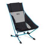 Helinox Beach Chair | Combines a unique architecture for sand and soft ground with comfort, packability and a minimalist aesthetic (Black + Pockets)