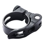 Quick Release Bicycle Seatpost Clamp 34.9mm Black