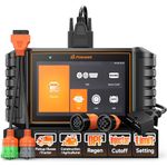 FOXWELL HD500 Heavy Duty Truck Scanner with DPF Regen/Injector Cutoff/Limit Setting, Full System Diesel Diagnostic Scan Tool for Cummins, Detroit, Caterpillar, Paccar, Hino & More Pickup Semi Trucks
