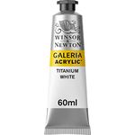 Winsor & Newton SG Education GAL 2120644 Full Range of Galeria Acrylic, 60 mL Tube, Titanium White