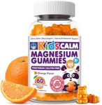 Sugar-Free Calm Magnesium Gummies for Kids and Adults (Orange) - Kids Magnesium Gummies for Relaxation & Sleep Support - Magnesium Citrate Gummies (60 Count)