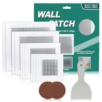 Drywall Repair Kit, 2/4/6/8" Drywall Repair Patch, Aluminum Wall Repair Patch Self Adhesive Screen for Drywall Plasterboard Ceilings, Patch Repair with Wall Surface Repair Free Scraper and Sandpapers