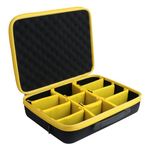 P0WER ELEKTR0 Large Battery Storage Holder Case for Dewalt 12V 18V 60V Max Battery & Charger, Tool Batteries Carrying Box, Holds 18V 60V 2.0/3.0/4.0/5.0/6.0/9.0-Ah Batteries(Bag Only)