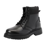 Tommy Jeans Men's TJM LACE UP Boot (EM0EM01446 Mid, Black (Black), 8 UK