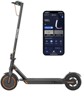 Electric Scooter, Powerful 350W Motor, Max 12/19/21Miles Long Range, Top Speed 16/19 MPH, 8.5" Solid Tires, Cruise Control, E Scooter for Adults and Teens (350W-Orange-12Miles)