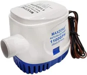 MAXZONE Automatic Submersible Boat Bilge Water Pump 12v 1100gph Auto with Float Switch (Blue - Automatic)