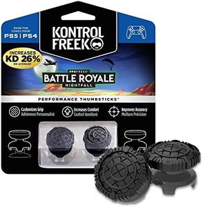 KontrolFreek FPS Freek Battle Royale Nightfall for PlayStation 4 (PS4) and PlayStation 5 (PS5) | Performance Thumbsticks | 2 High-Rise Convex Black