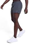 TCA Men’s Pace 3-Inch Running Shorts with Breathable Inner Mesh Brief and Zip Pocket - Dark Shadow, XL