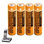 NI-MH AAA Rechargeable Battery 1.2V 550mah 4-Pack AAA rechargeable Batteries for Panasonic BT Gigaset Cordless Phones