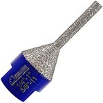 SHDIATOOL Diamond Chamfer Milling Bits,Enlarging, Shaping, Bevelling Existing Holes of Porcelain Tile Ceramic Marble Diameter 1/4-inch - 1-inch