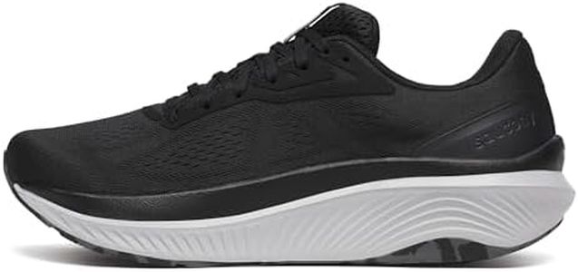 Saucony Men's Echelon 10 2E Sneaker, Black/Silver, US 9