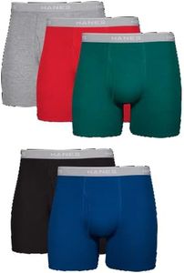 Hanes Men's boxer briefs, Assorted - 5 Pack, Large US