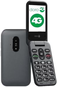 Doro - Leva E20 4G Flip Phone for Seniors – Large 2.8" Display, High-Contrast Keys, Loud & Clear Sound, HD Voice, Camera, Assistance Button – Black