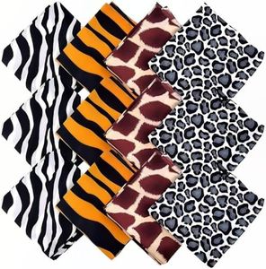 Dozen Assorted Safari Animal Print Bandannas
