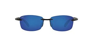 Costa Del Mar Men's Ballast Sunglasses, Black/Blue Mirror 580 Plastic Lens, 59.6 mm