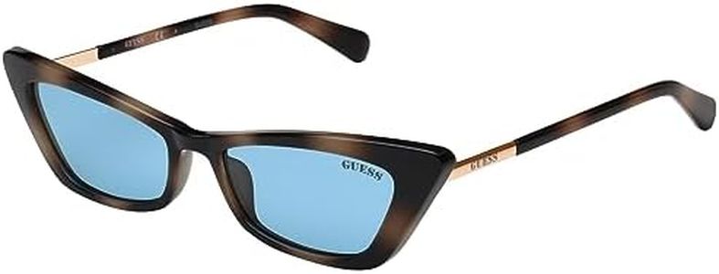 GUESS Solid Cat-Eye Women Non-Polarized Cat Eye Sunglasses -(Gu8229 53V 53 S |53| Blue Color Lens)