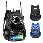 VIGEGARI Youth Baseball Bag, Baseball Backpack for Boys,Youth, Adults-Bat Bag, Softball Bag, T-Ball, Softball Equipment & Accessories for Bat, Glove Holder, Helmet, Shoes Compartment, Baseball Gifts