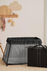 BabyBjörn Travel Cot Light – Portable Baby Crib, Black