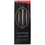 Jones Home &Gift Spooky Black Vampire Tears Candles - 25cm x 2cm (Pack of 4) - Unique & Creepy Ambience Enhancer - Wax Drip Material - Perfect for Halloween Decor