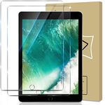 GiiYoon-2 PACK Screen Protector for Apple iPad (9.7-inch, 2018/2017 Model), iPad Air 1, iPad Air 2, iPad Pro 9.7-Inch,Tempered Glass[Easy Installation] [Scratch Resistant] Protection Film