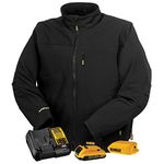 DEWALT DCHJ060A Heated Soft Shell Jacket Kit with 2.0Ah Battery & Charger Large