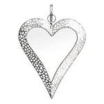 Prodbuy Home Silver Love Heart Hanging Wall Mirror Ornament Decoration Shabby Chic Vintage