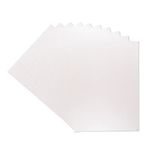 A4 Coloured Card Pack Single Sided Snow White Hint of Silver – 300GSM (10 Sheet Pack) - Perfect for Arts and Crafts, Printing, Card Bases & Folding - Centura Pearl by Crafter's Companion