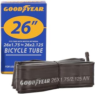 Goodyear Bicycle Inner Tube - 26 Inch Bike Tube with Butyl Rubber - Dependable Mountain Bicycle Tire Tube for Premium Cycling - 26 X 1.75/2.125