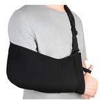 supregear Arm Sling, Arm Support Strap for Women and Men, Adjustable Shoulder Injury Immobilizer - Rotator Cuff Torn, Wrist and Elbow Surgery with Adjustable Padded, Black