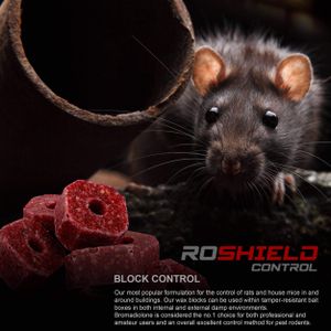 ROSHIELD Rat Poison Blocks 300g – Rodent Control Bait