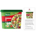 KN0RR Italian Salad Dressing TUB with Helen’s Own International Instruction Booklet – 192g Tub of KN0RR Italian Salad dressing – Makes 2.1L of salad dressing (72 portions) KN0RR Salatkrönung