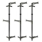 XOP Aluminum Climbing Sticks for Hunting Treestands - Set of 3 - Storm Grey w/XOP Green Steps, 34 Inches Long