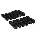 Seachoice 78941 Boat Cover Tie-Down Strap Kit – Contains 12 Straps – 8 Feet Long – Black