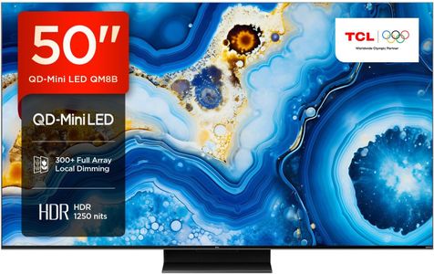 TCL 50" QLED Mini LED Smart TV – 4K HDR Display