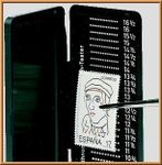 Lindner 2099 Phila-Combi-Box, Perforation Gauge