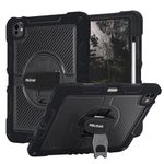 Pelican Voyager iPad Pro 13 Inch Case (M5/M4) - Ultra Rugged iPad Pro Case with Pencil Holder & 360° Stand - Military-Grade Drop Protection - Adjustable Hand Strap & Two Lanyard Attach Points - Black