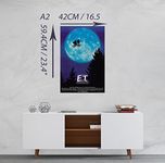 ET Classic 80s Movie Poster Photo Print Film Cinema Wall Decor Fan Art A2