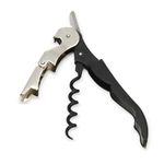 Chef Craft Select Waiters Corkscrew with Foil Cutter and Bottle Opener, 5 inches in Length, Stainless Steel/Black