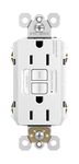 Legrand radiant Night Light, Self-Test GFCI Outlets, Safe for Kids, Tamper Resistant, White, 15 Amp, 1597NTLTRWCCD4