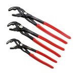 ABN Water Pump Pliers Set Push Button Adjustable Pliers - 7, 10, 12 Inch Slip Joint Pliers Jaw Locking Pliers Tool Set